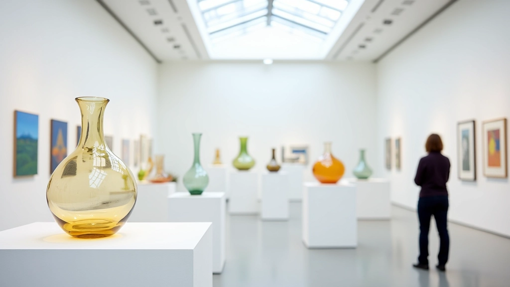 banaghmorne s.r.o. gallery space showcasing contemporary glass sculptures and artistic installations