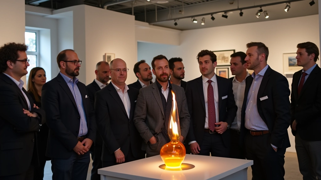 Corporate glass art event